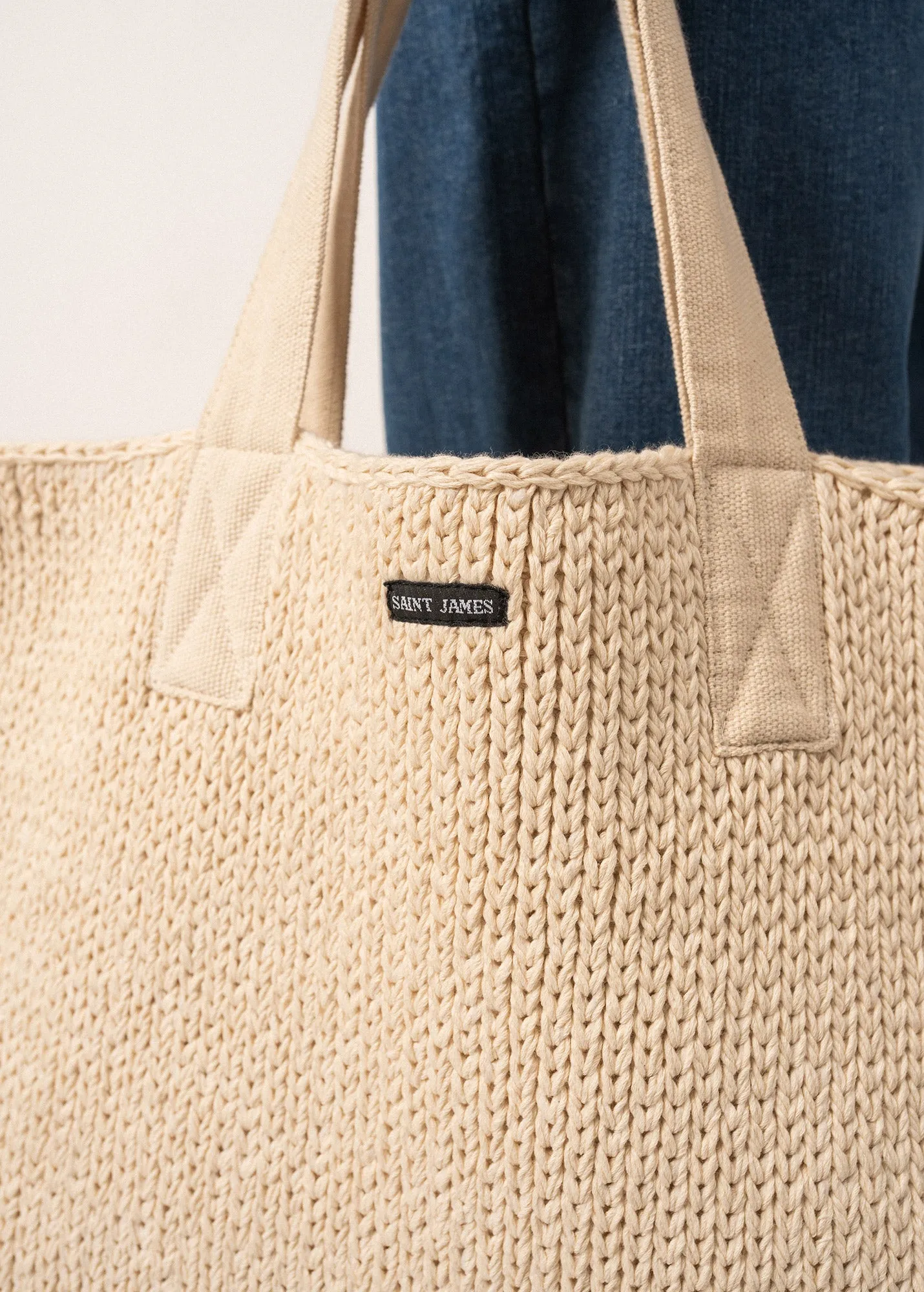 Knitted Bag - in cotton (BLANC D'HIVER)