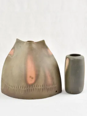 Lamp base and vase - matte dark gray 8¼"