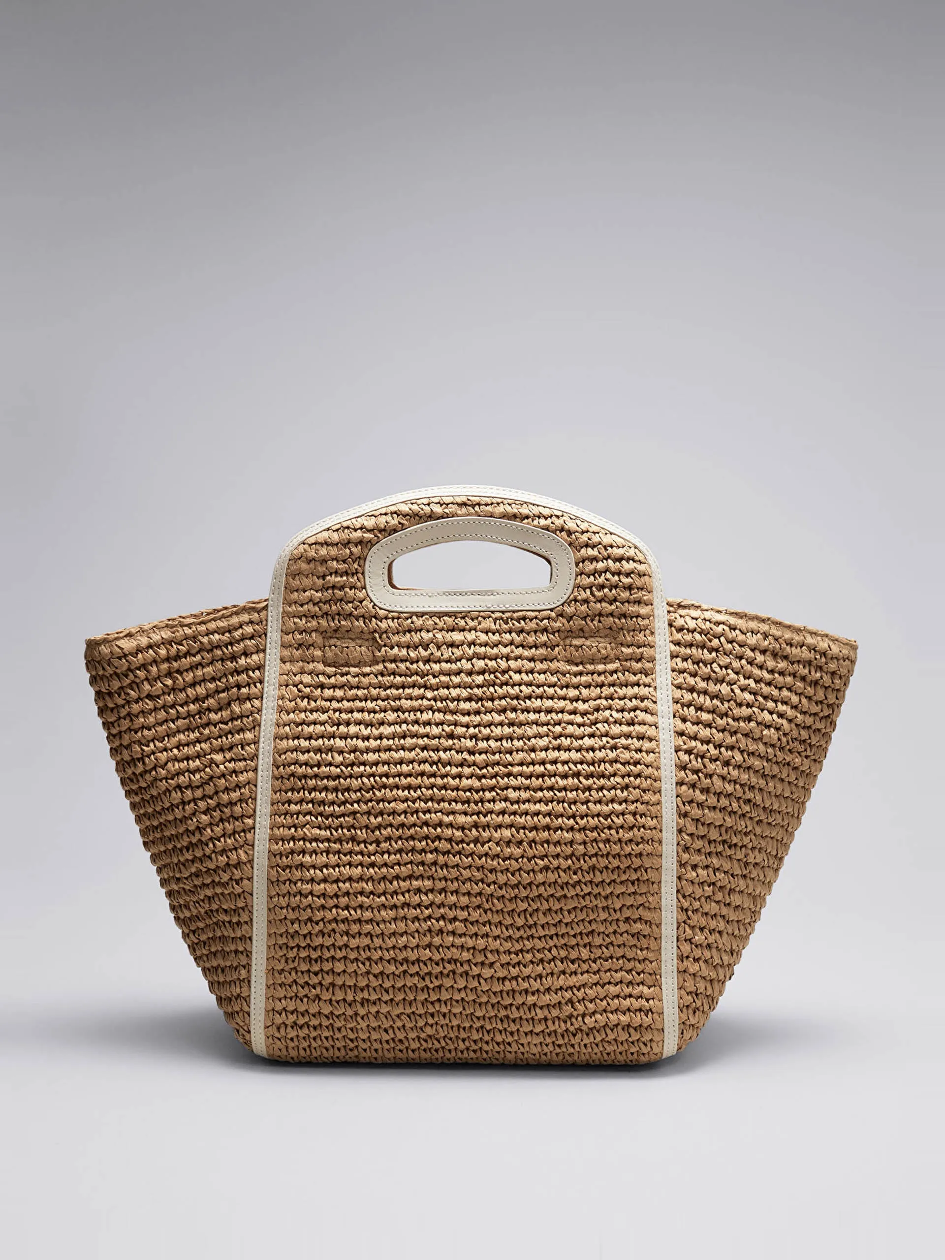 Large straw tote bag