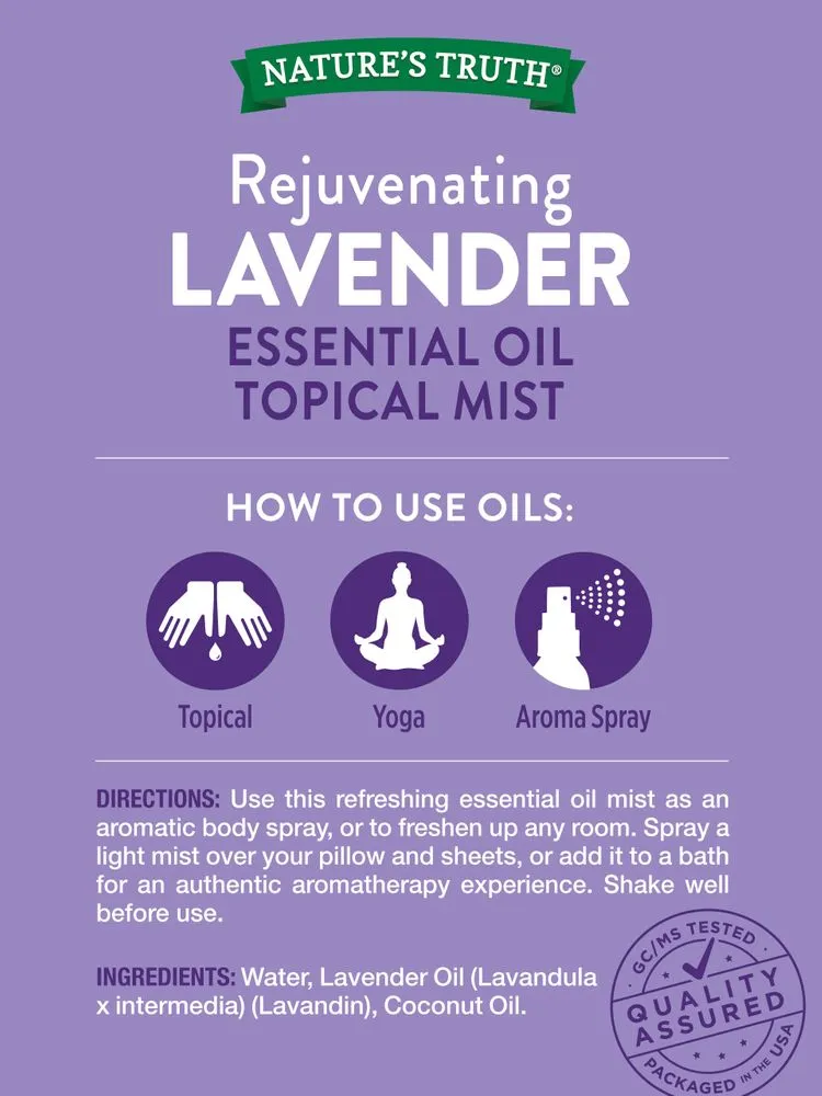Lavender Essential Oil Mist Spray