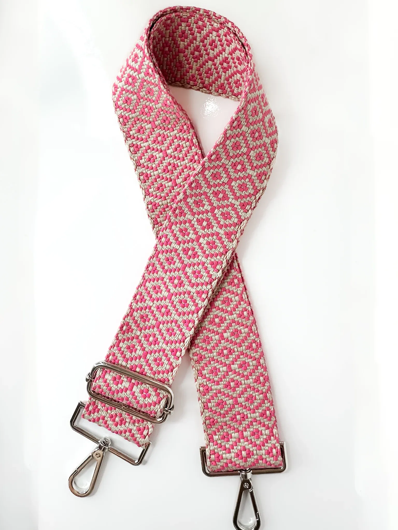 Lemon Tree Diva Bag Strap - Pink Trellis