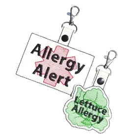 Lettuce Allergy & Large Allergy Alert Bundle