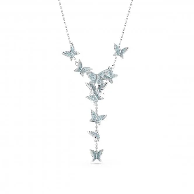 Lilia Y Rhodium Plated Butterfly Necklace 5662179