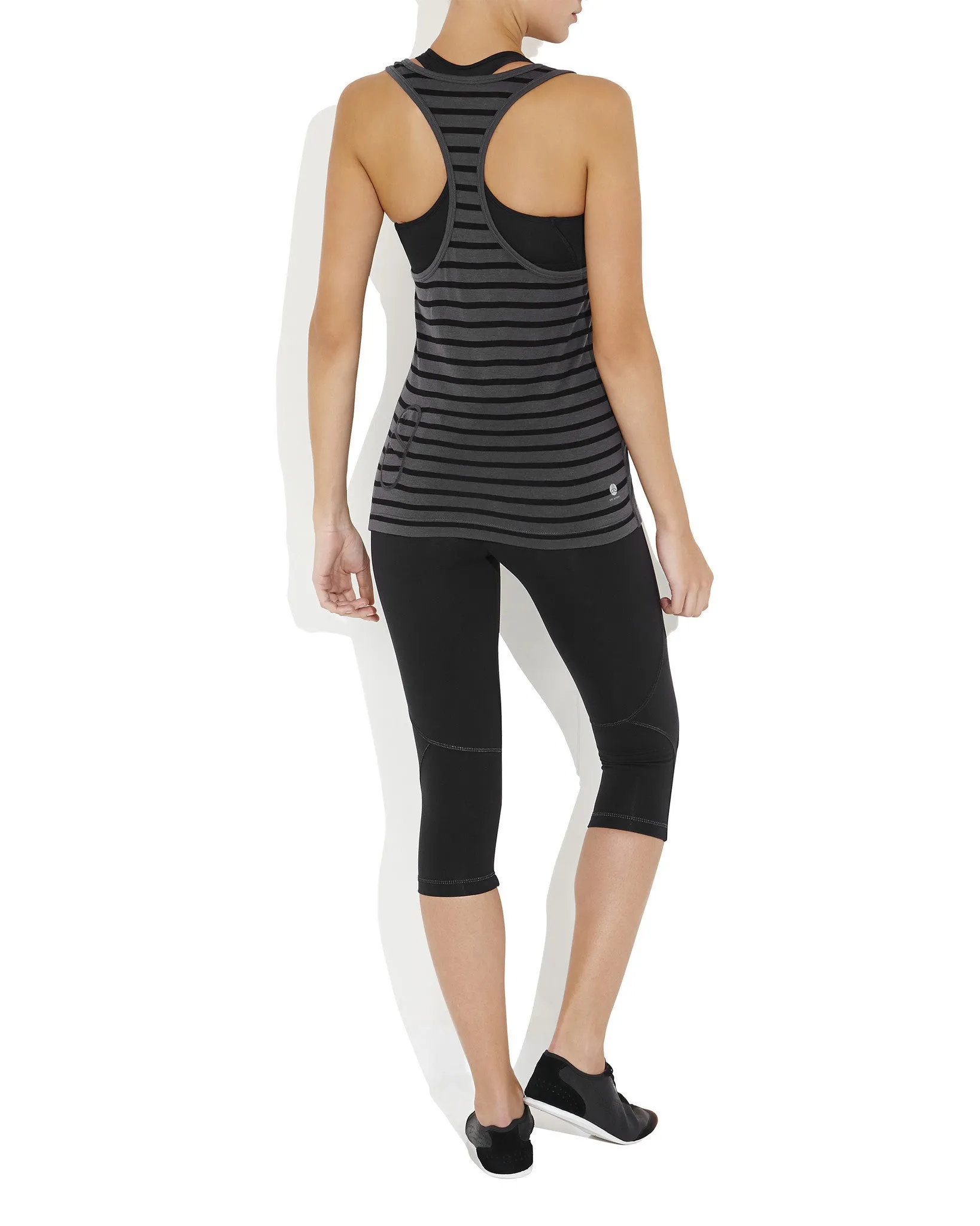 Lisa Merino Racerback Striped Tank