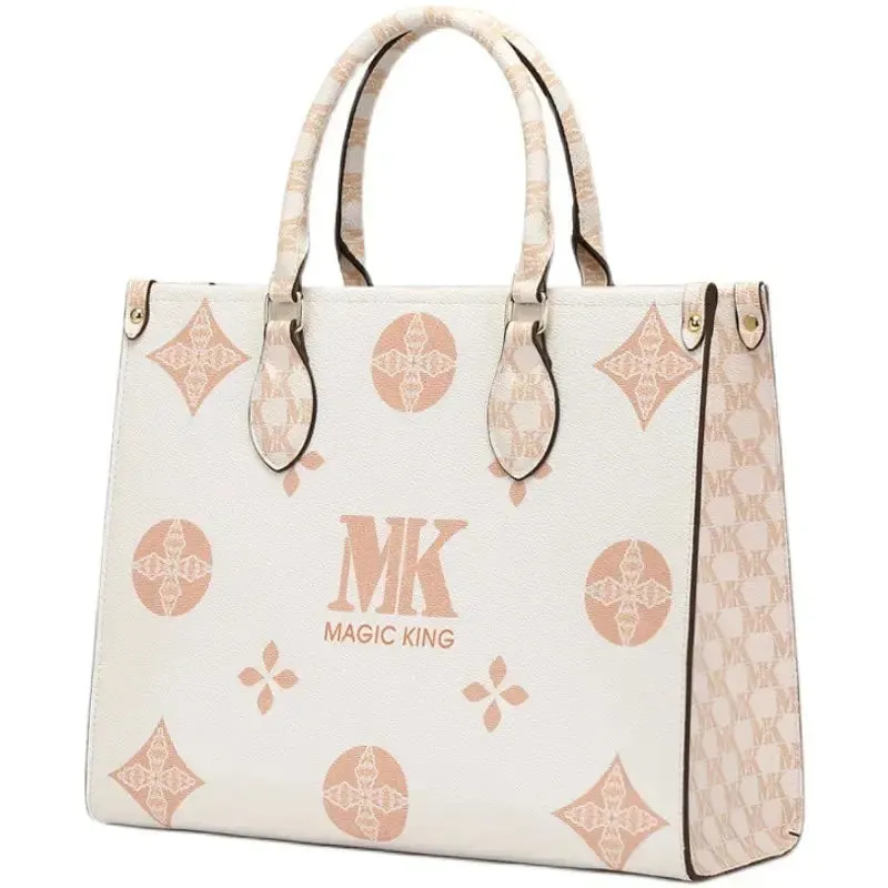 MAGIC KING authentic leather women's bag 2023 new autumn large capacity senior sense commuter hand bill of lading shoulder bag