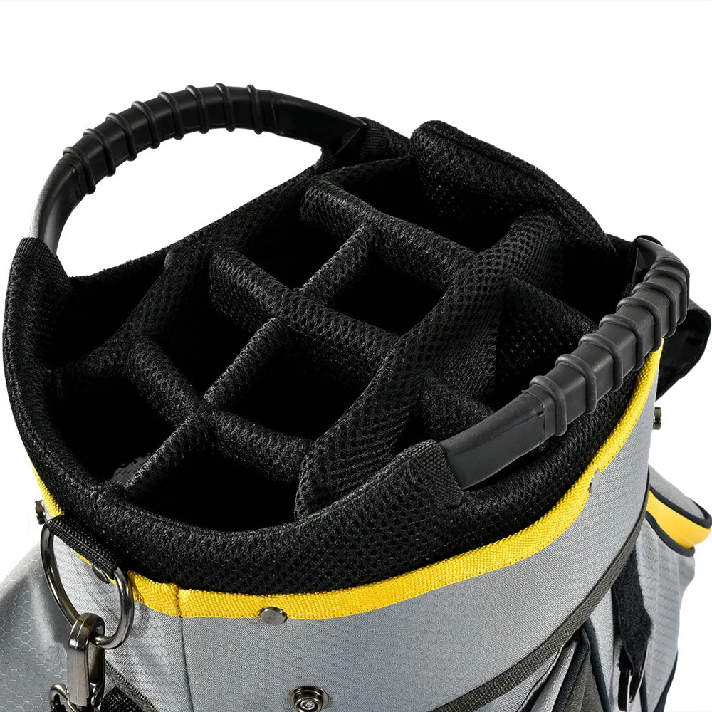 Masters Superlight 9 Cart Bag - Grey/Yellow