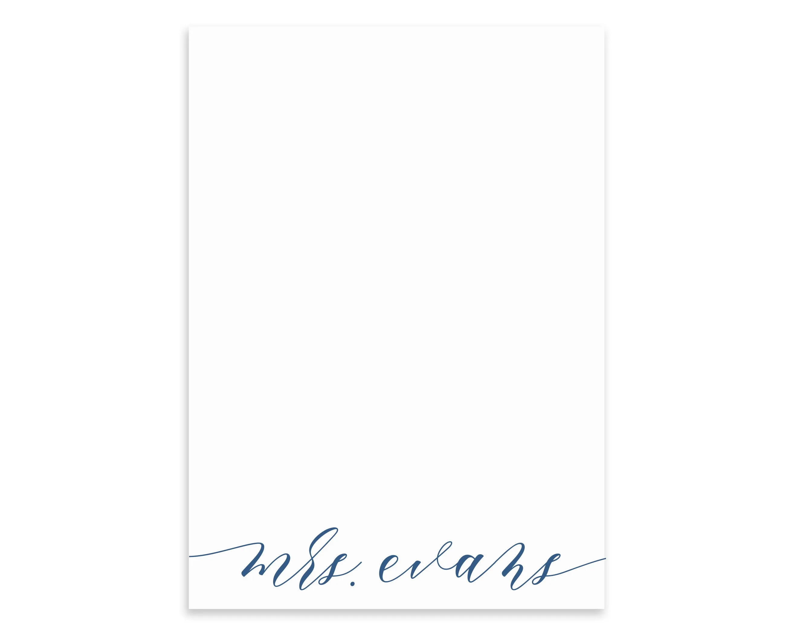 Modern Calligraphy Script Notepad