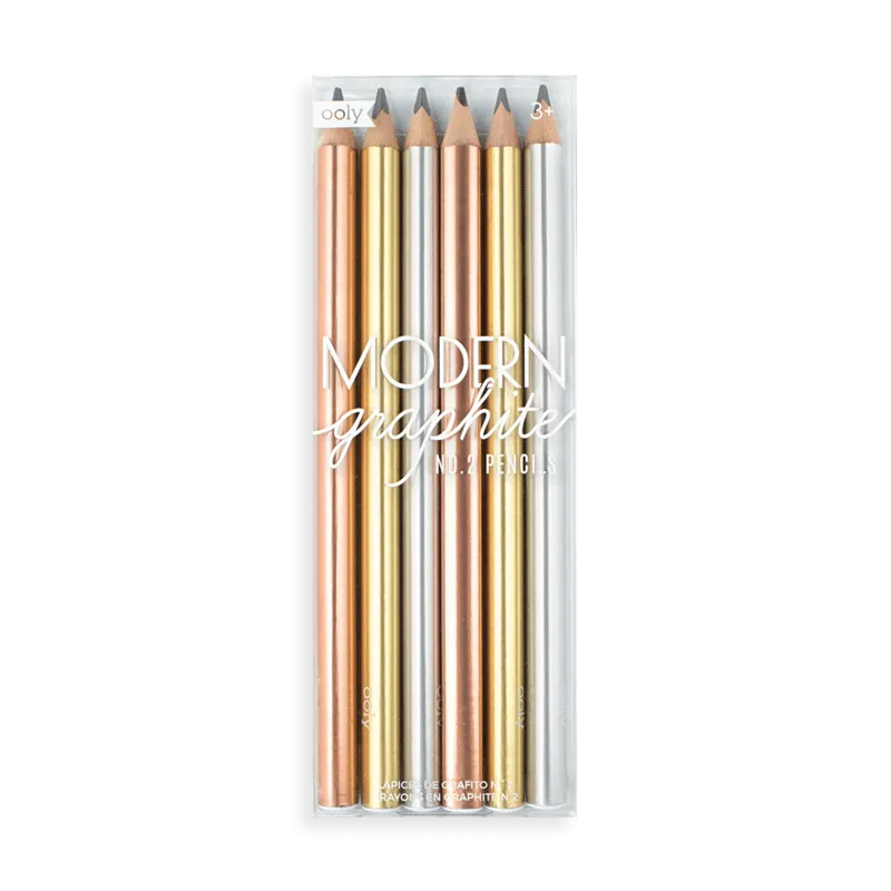 Modern Graphite Pencils - Set of 6