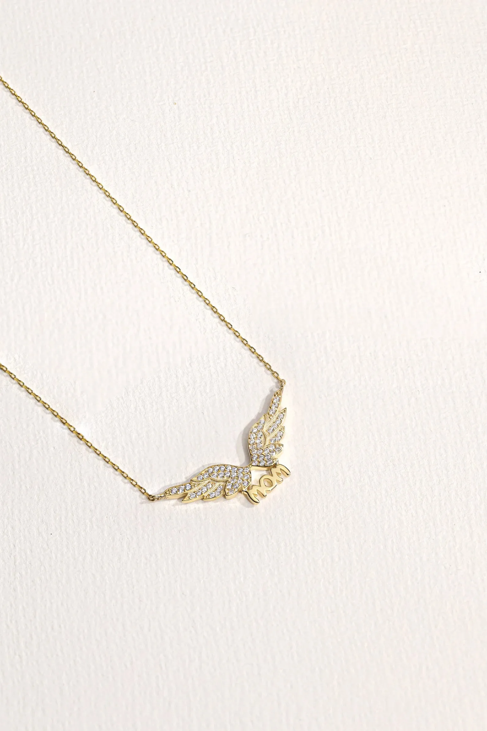 MOM Angel Gold Plating Necklace