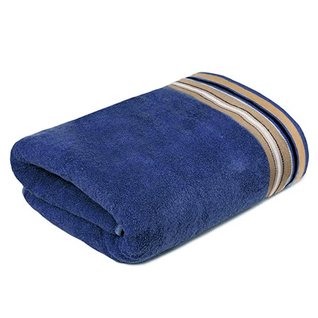 Mush Designer Bamboo Towel |Ultra Soft, Absorbent & Quick Dry Towel For Bath, Beach, Pool, Travel, Spa And Yoga (Bath Towel, Charcoal Blue), 250 TC