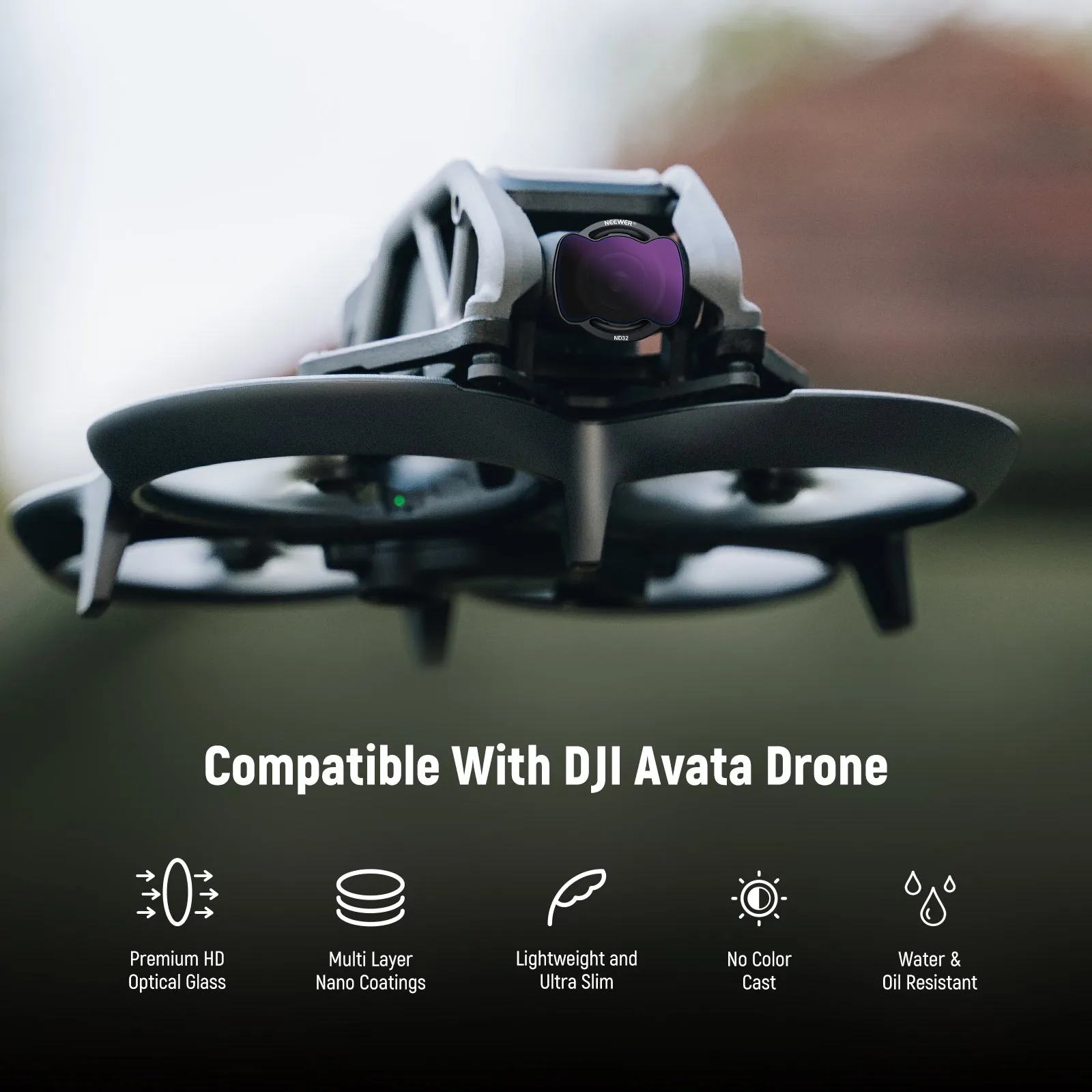 NEEWER Upgraded 6 Pack ND/CPL/UV Filter Set for DJI Avata Pro Mini FPV