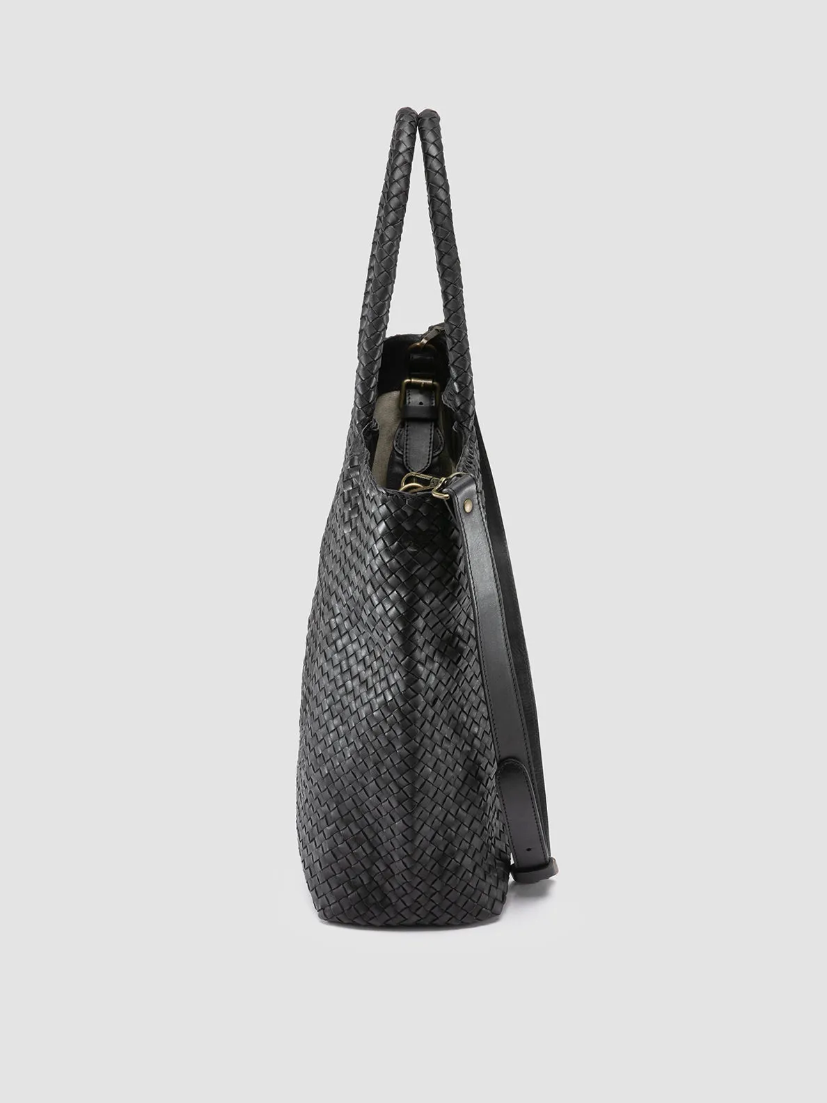 OC CLASS 35 - Blue Leather Shoulder Bag