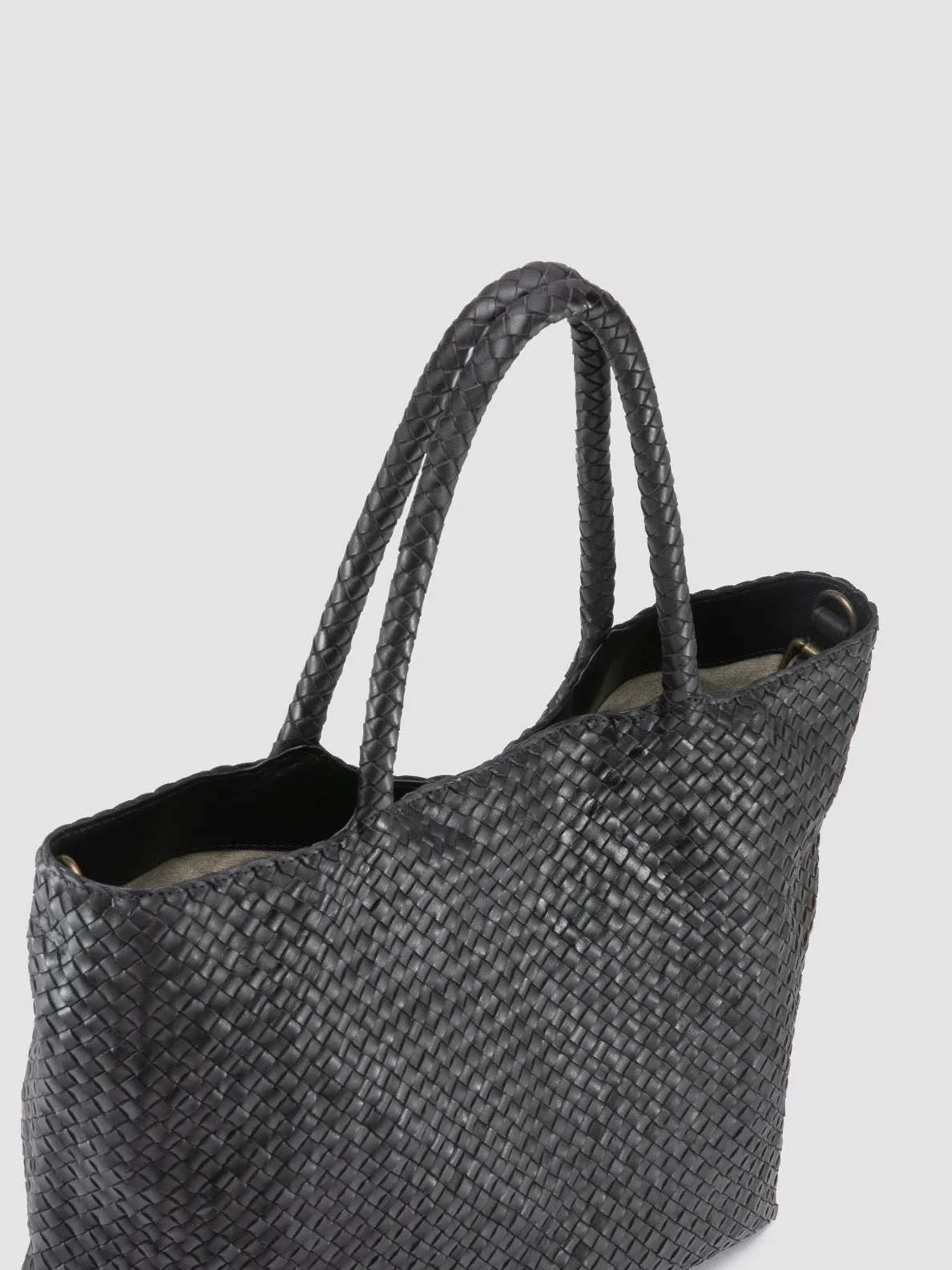 OC CLASS 35 - Blue Leather Shoulder Bag