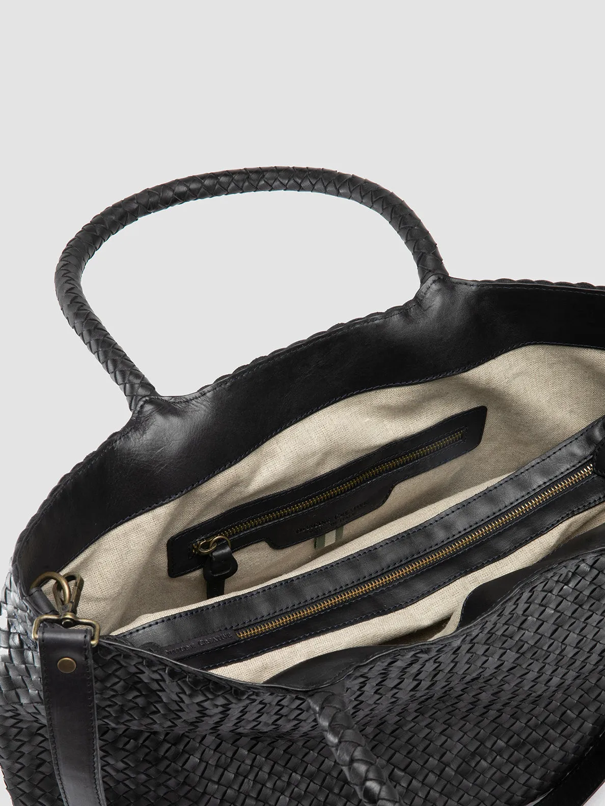OC CLASS 35 - Blue Leather Shoulder Bag