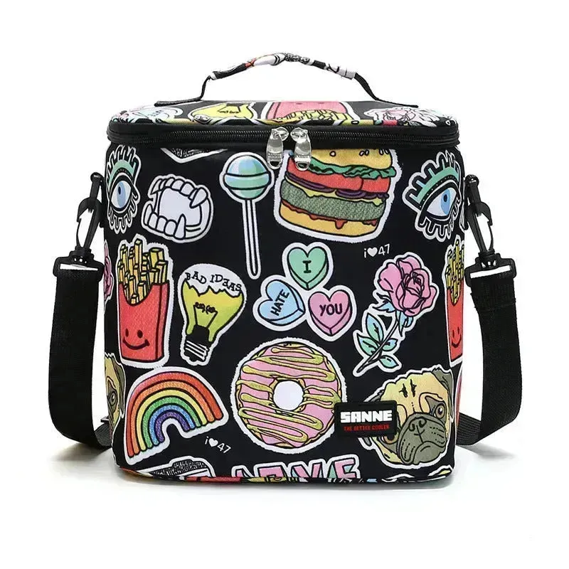 Outdoor Large Capacity Picnic Ice Pack Oxford Cloth Lunch Box PVC Insulated Bag