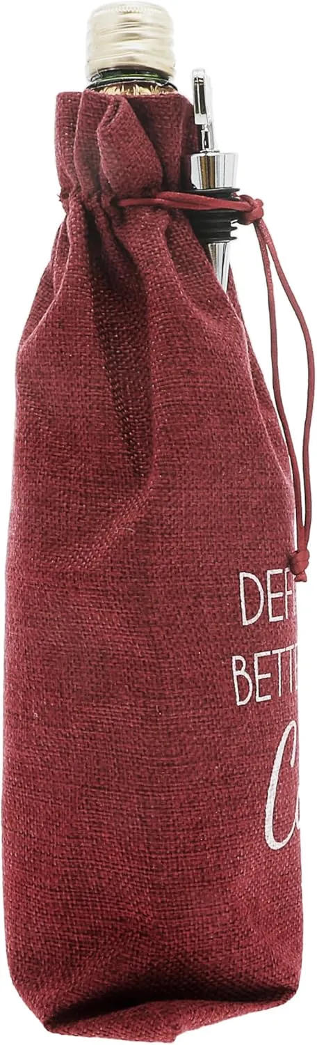 Pavilion Better Than Coal Wine Gift Bag Set - 13"