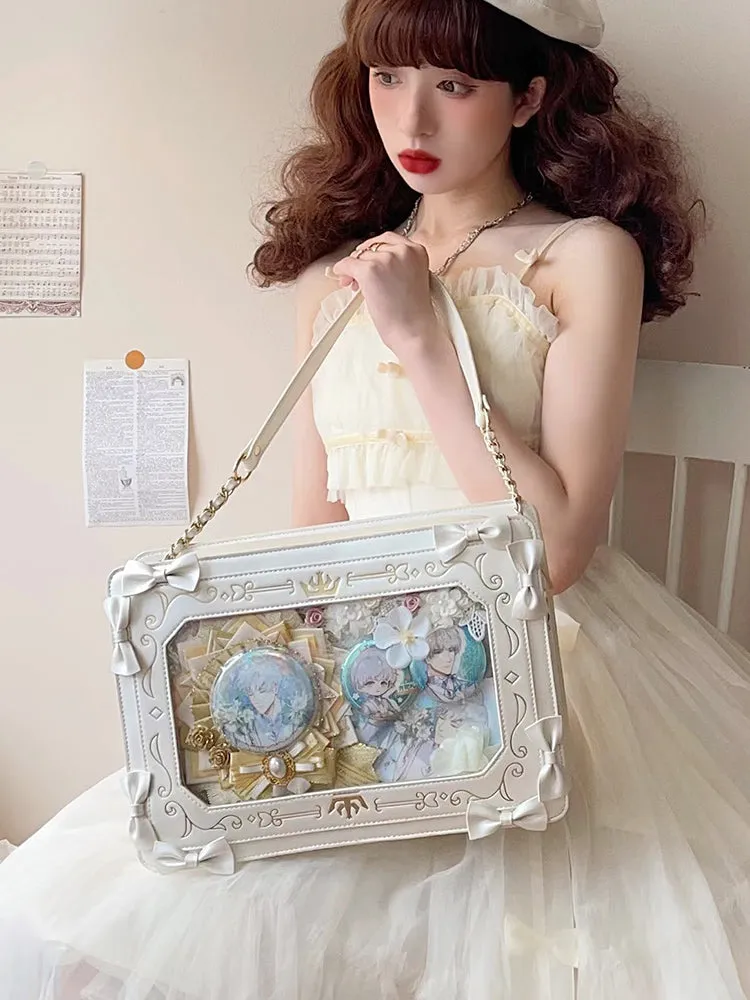 Picture Frame Retro Elegant Girl Women Cute Shoulder Messenger Bag