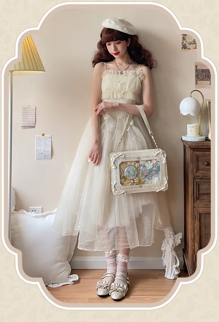 Picture Frame Retro Elegant Girl Women Cute Shoulder Messenger Bag
