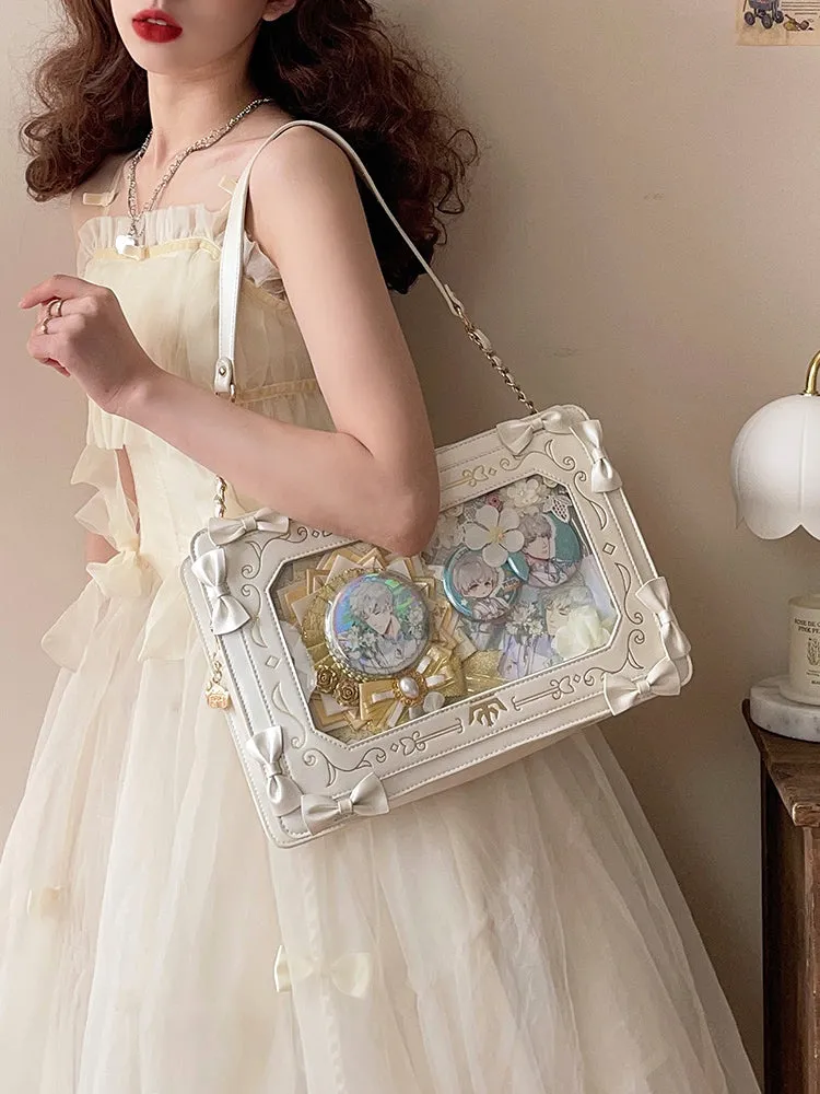 Picture Frame Retro Elegant Girl Women Cute Shoulder Messenger Bag