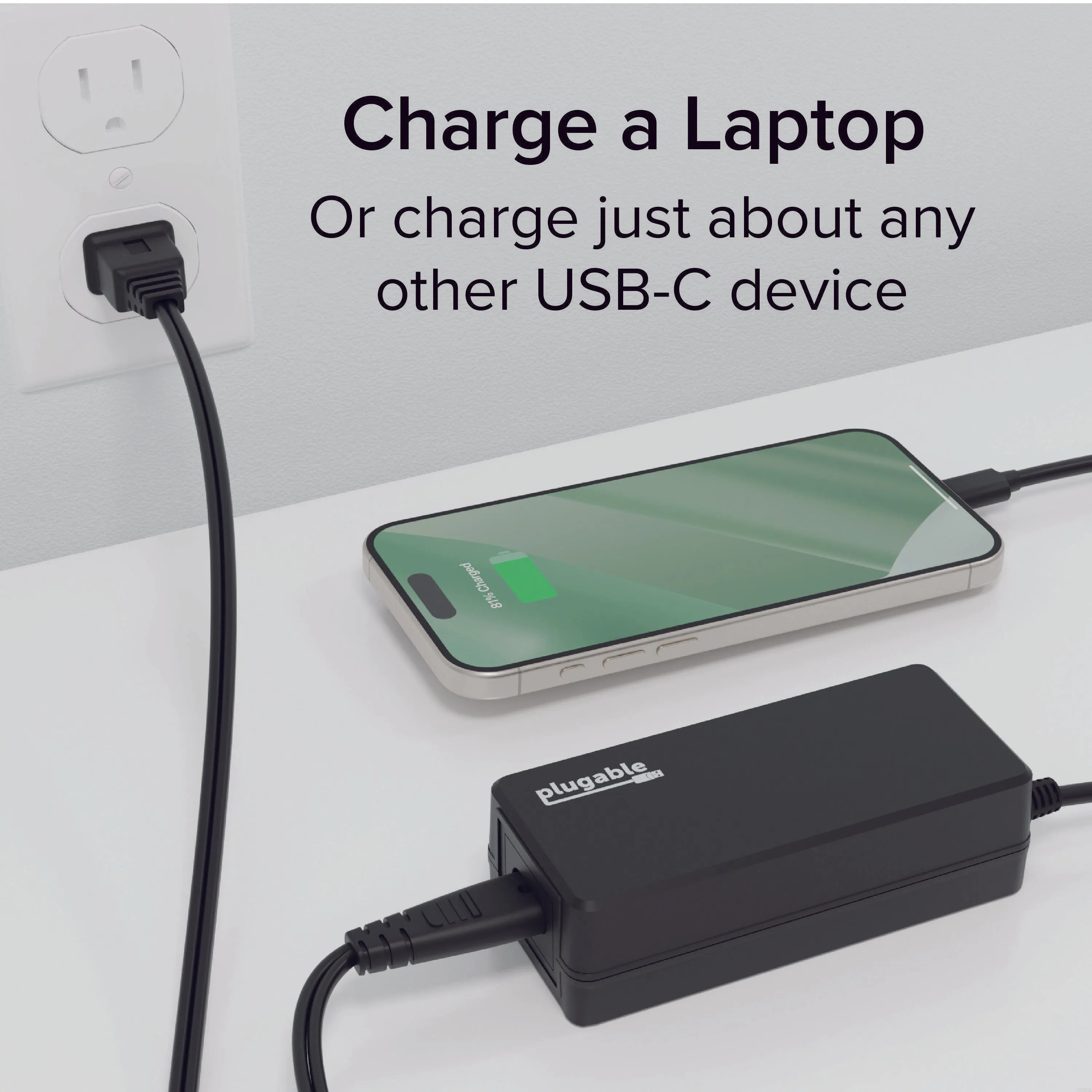 Plugable USB Type-C Power Delivery 60W Power Supply