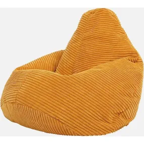 Premium Jumbo Corduroy Unfilled Beanbag Cover, Mustard