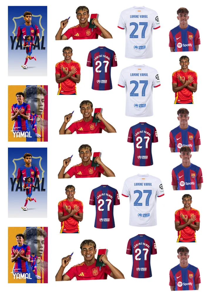 ""Lamine Yamal" School labels packs