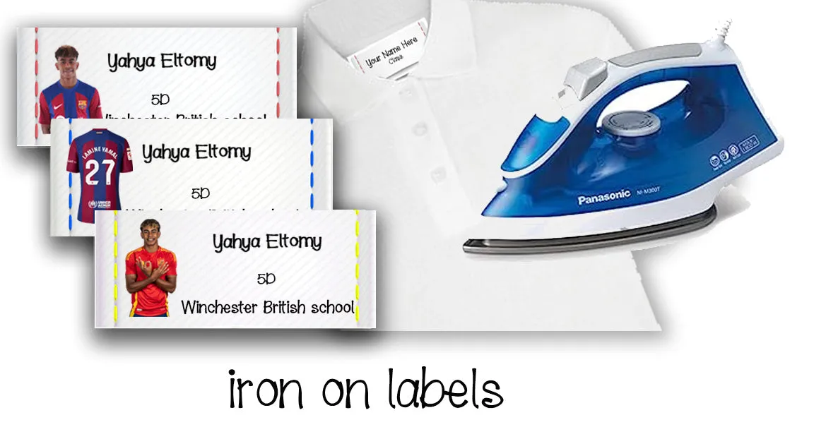 ""Lamine Yamal" School labels packs