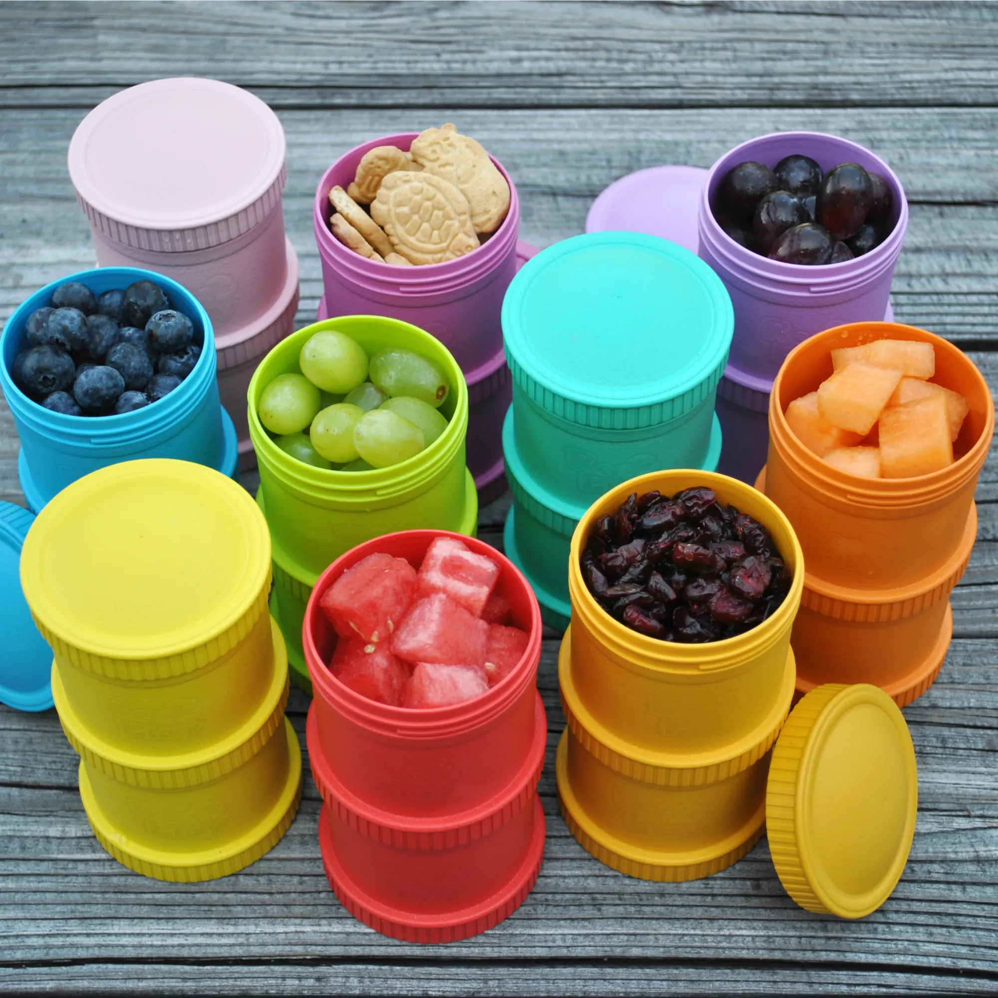 Re-Play Snack Stack Travel Lid with Handle