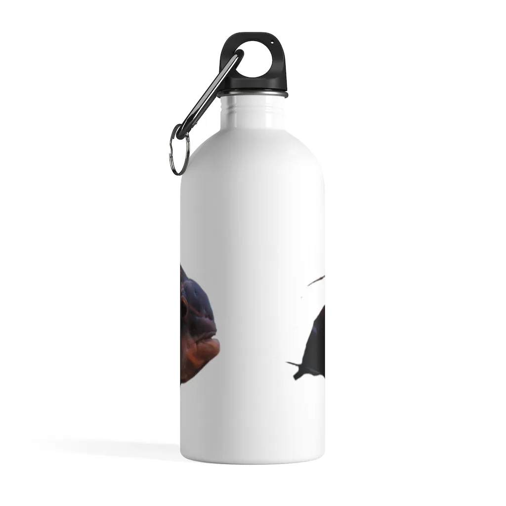 Red Black Fish Stainless Steel Water Bottle
