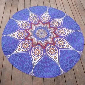 Round Hippie Chiffon Tapestry Beach Throw Towel Yoga Mat Bohemian