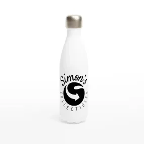 'Simon's Collectibles' White 17oz Stainless Steel Water Bottle