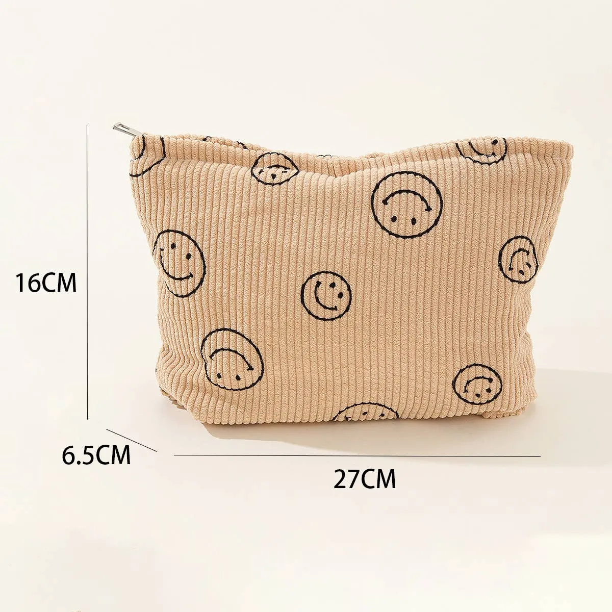 Smiley Face Cosmetic Bag