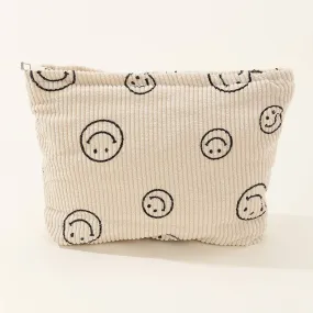 Smiley Face Cosmetic Bag