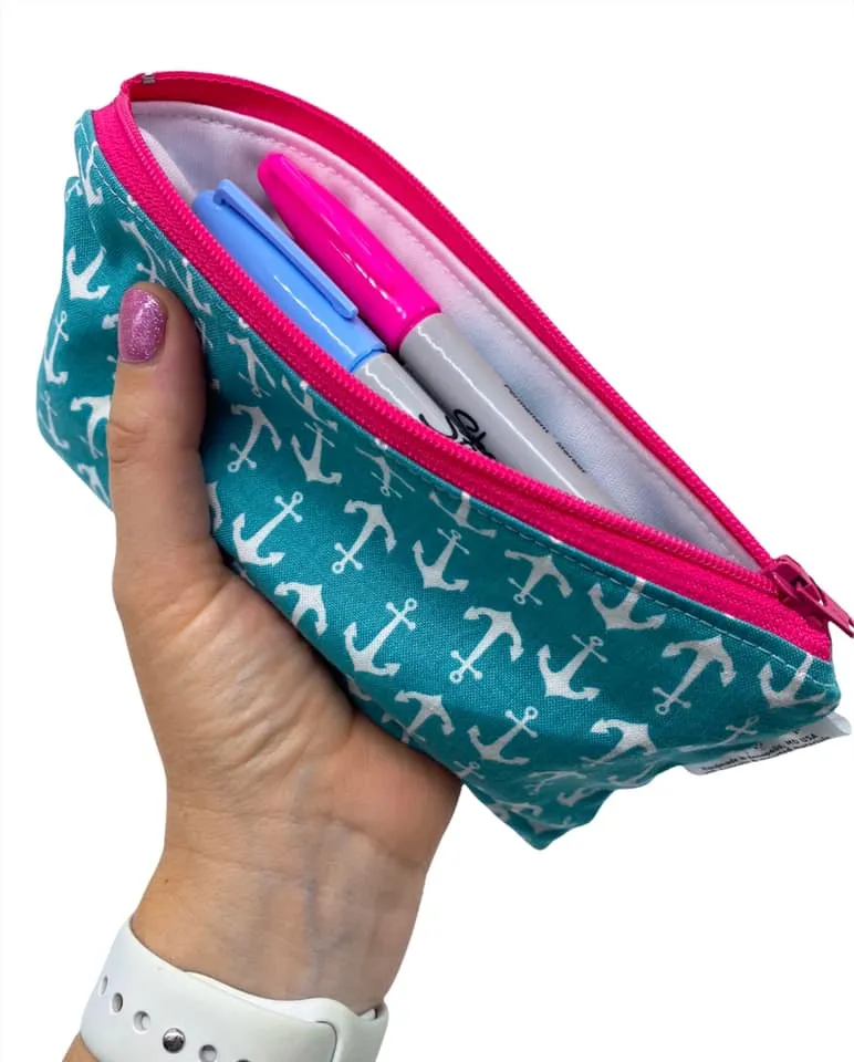 Snack Sized Reusable Zippered Bag Tie Dye Blue Green Purple