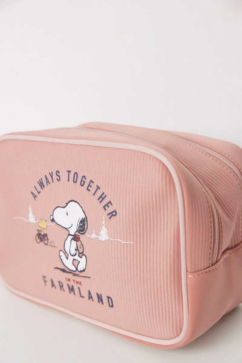 Snoopy medium double toiletry bag