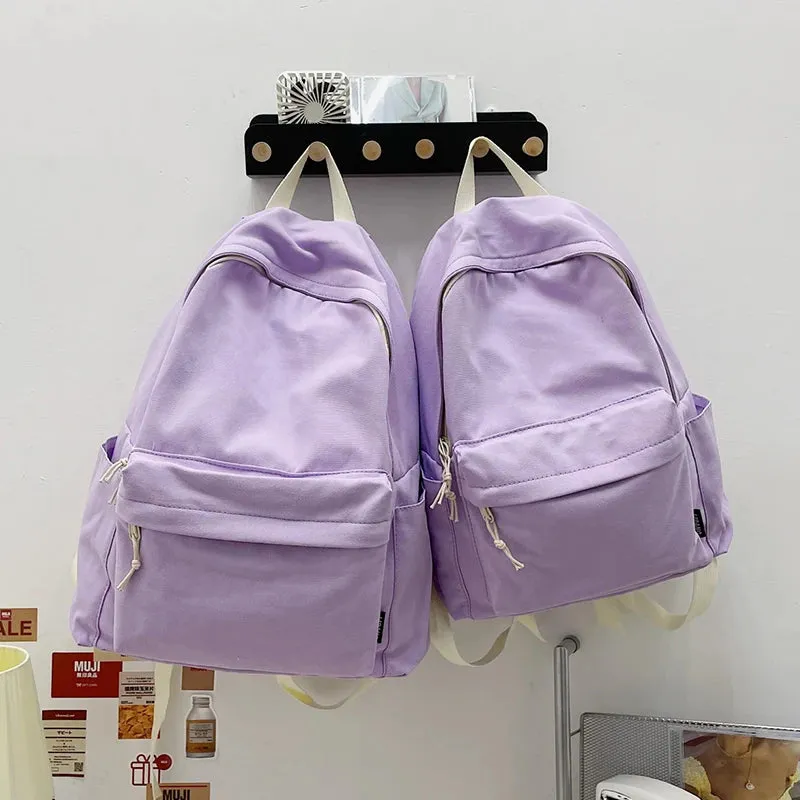 Sohiwoo Fashion Women Backpack Female Big Small Travel Backpack Nylon Waterproof School Bag For Teenage Girls Casual Shoulder Bag