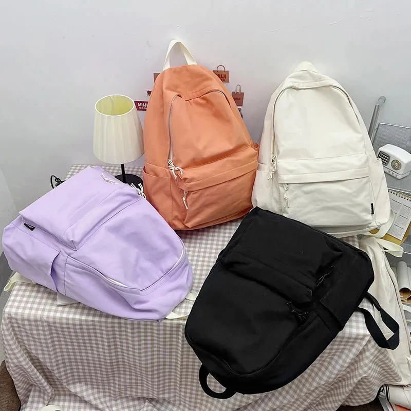 Sohiwoo Fashion Women Backpack Female Big Small Travel Backpack Nylon Waterproof School Bag For Teenage Girls Casual Shoulder Bag