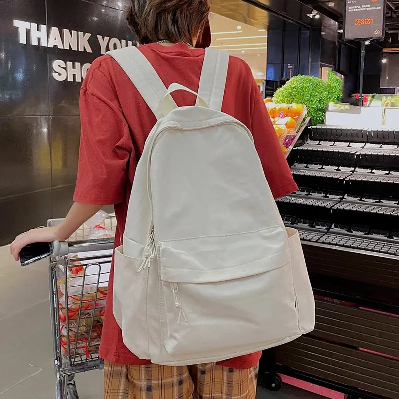 Sohiwoo Fashion Women Backpack Female Big Small Travel Backpack Nylon Waterproof School Bag For Teenage Girls Casual Shoulder Bag