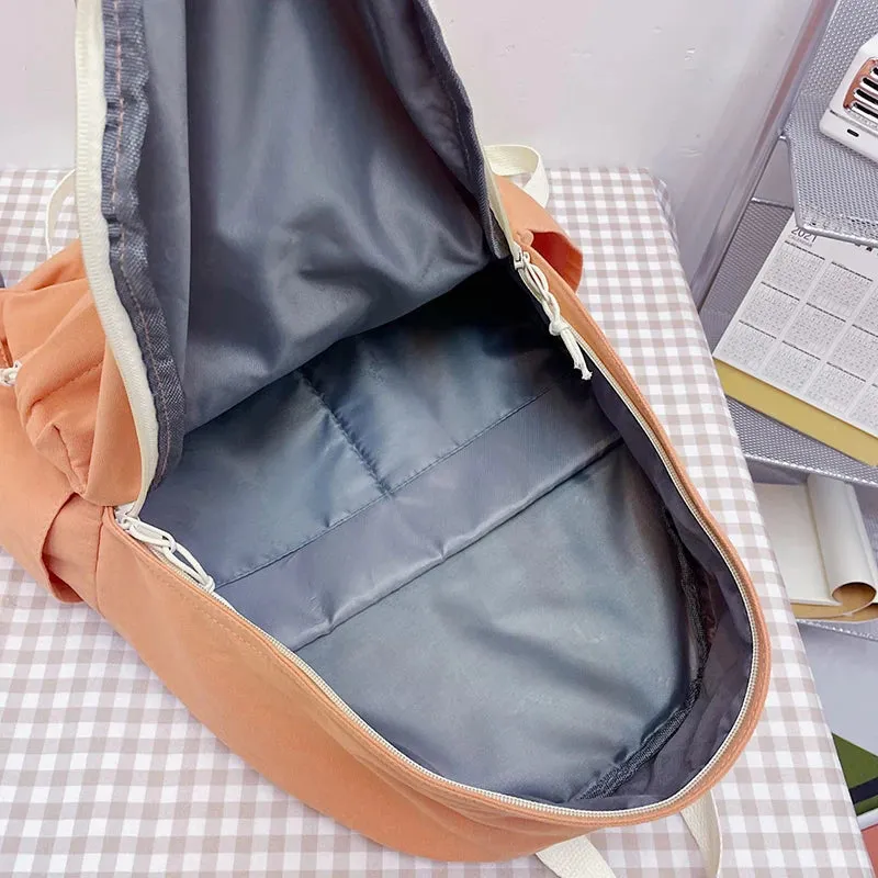 Sohiwoo Fashion Women Backpack Female Big Small Travel Backpack Nylon Waterproof School Bag For Teenage Girls Casual Shoulder Bag