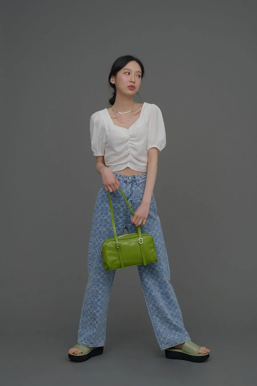 Square-shaped Shoulder Bag CA04