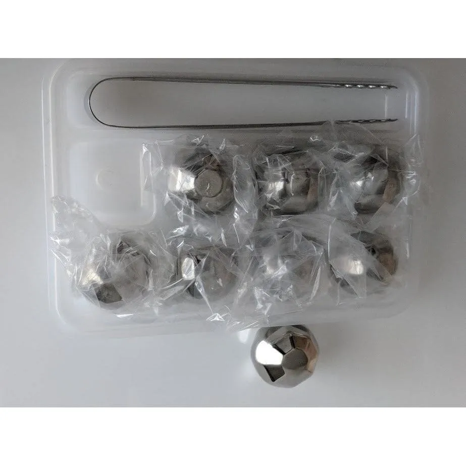 Stainless Steel Ice Cubes & Straws-Undiluted Cold Drinks!  Perfect for Iced Coffee & Alcoholic Drinks. *