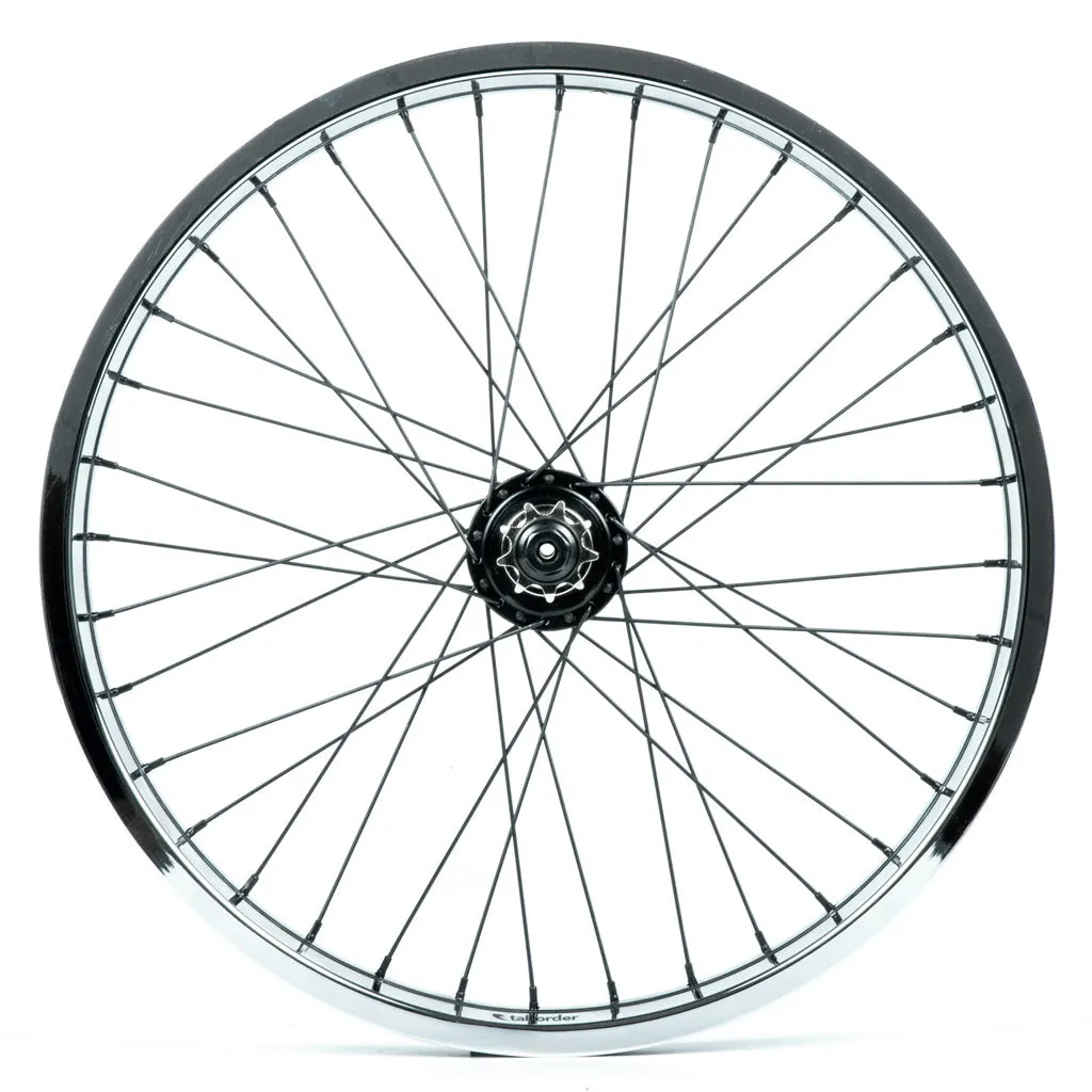 Tall Order Dynamics RHD Cassette Wheel - Black With Chrome Rim 9 Tooth