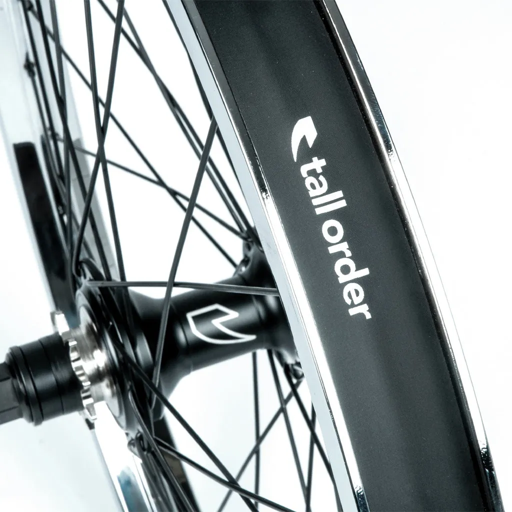 Tall Order Dynamics RHD Cassette Wheel - Black With Chrome Rim 9 Tooth