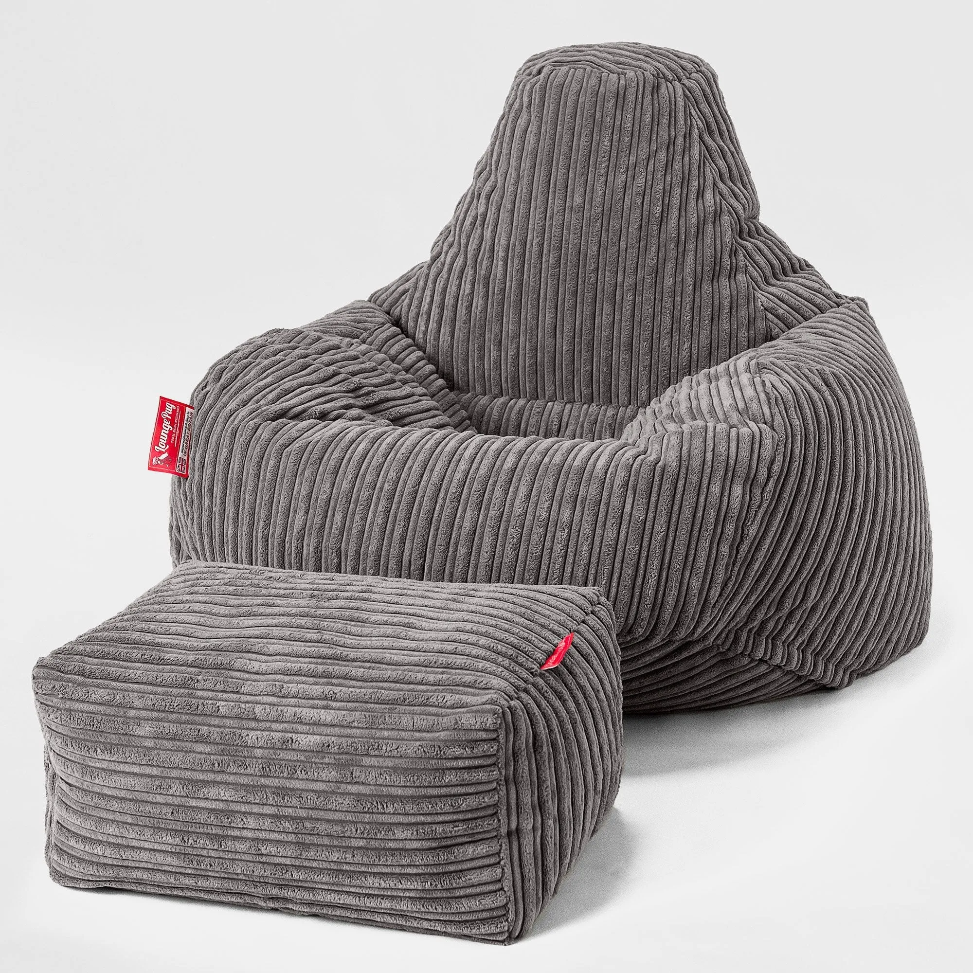 Teardrop Bean Bag Chair - Cord Graphite Grey
