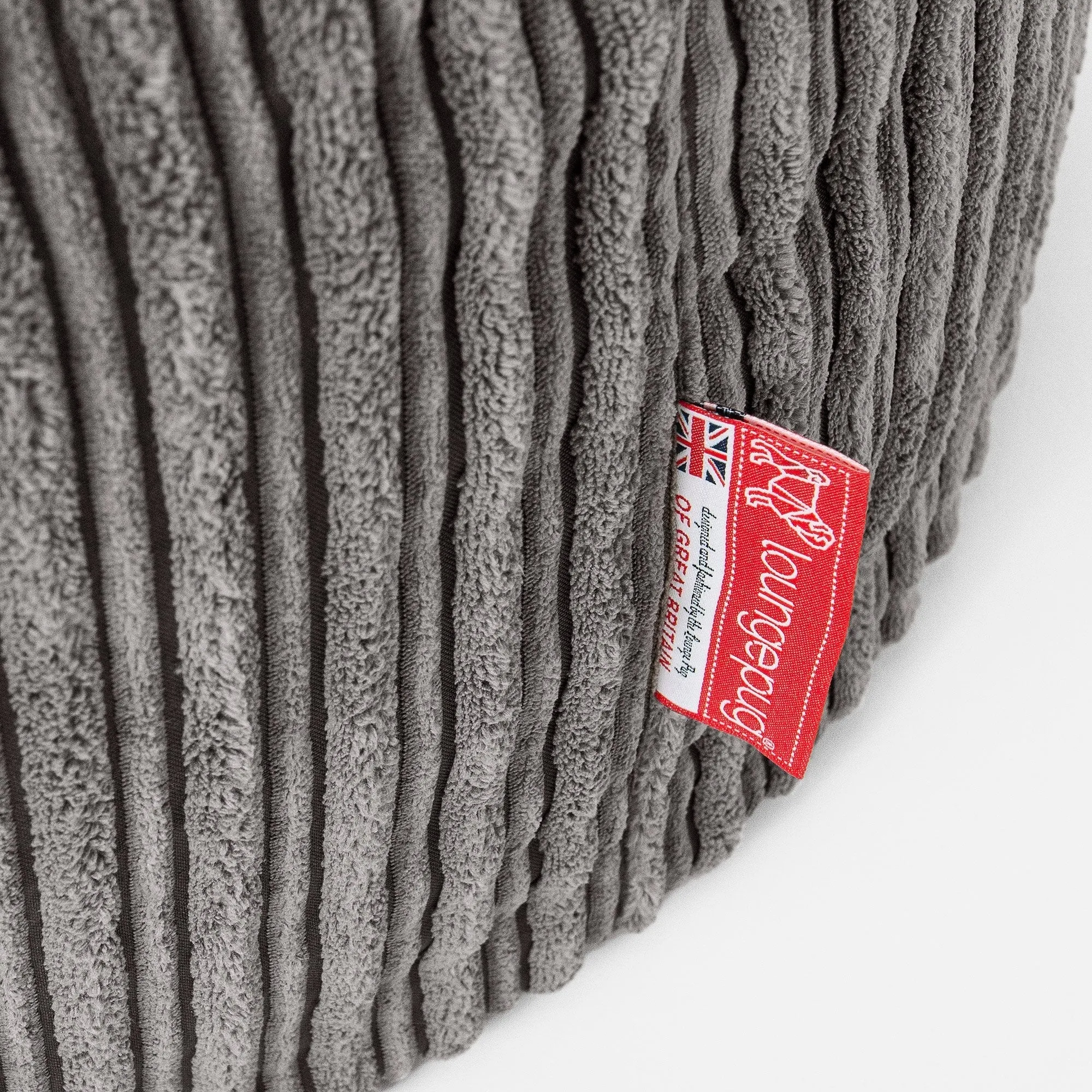 Teardrop Bean Bag Chair - Cord Graphite Grey