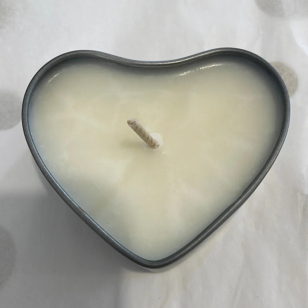 Thank you nursery teacher heart candle