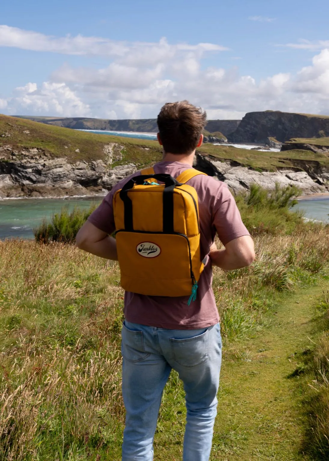 'The Cooler' Recycled Insulated Backpack in Mustard