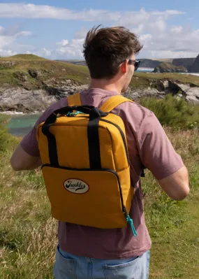 'The Cooler' Recycled Insulated Backpack in Mustard