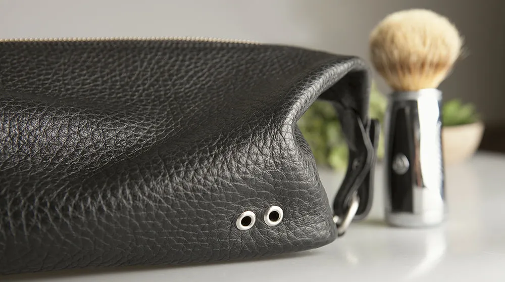 Toiletry Leather Bag - Dopp Kit
