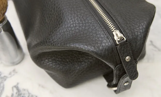 Toiletry Leather Bag - Dopp Kit